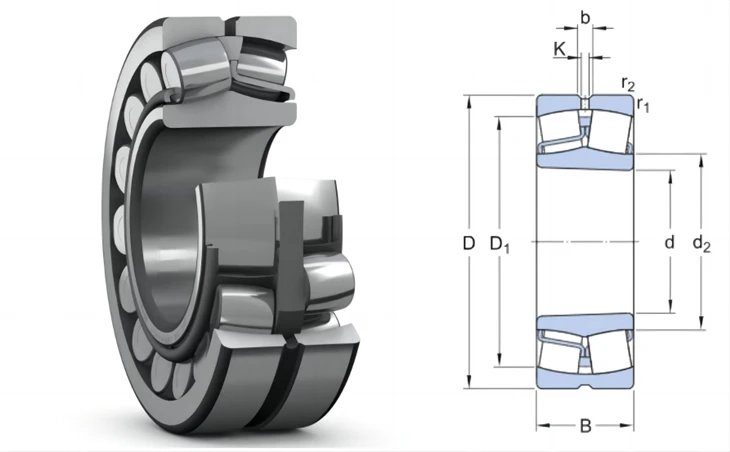22314 EK/VA405 - Spherical Roller Bearing For Vibratory Application In Stock