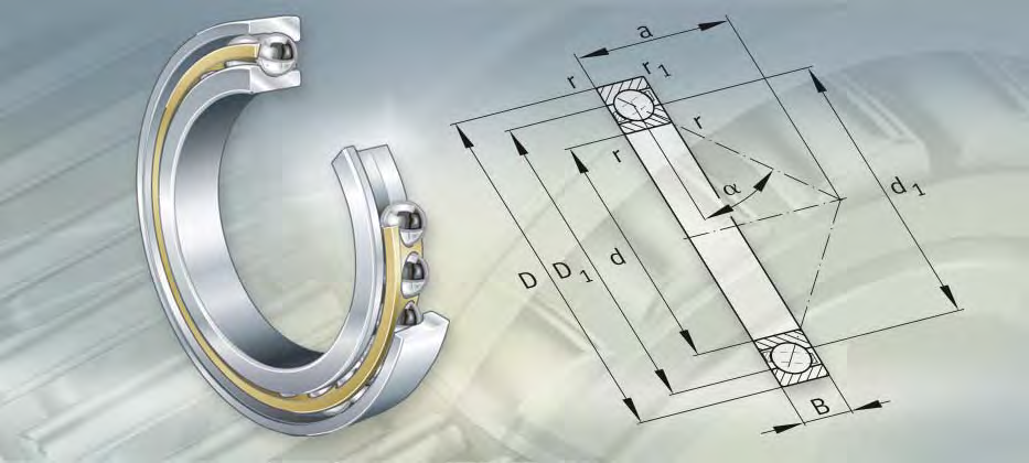 708900-MPB Single row angular contact ball bearings 708900-MPB Single row angular contact ball bearings